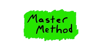 Master Method to Solve Recurrences  Overview [upl. by Filmer]