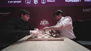 WATCH Pragg Excites India Beats Carlsen  D4 SuperbetRapidBlitzPoland [upl. by Anyer]