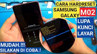 Hardreset Samsung Galaxy M02 Lupa Pola Pin Sandi  JKS opreker handphone [upl. by Noiraa365]