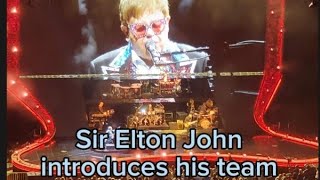 Elton John introduces his musicians Last world tour [upl. by Etteval]