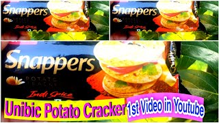 Unibic Snappers Potato Crackers 1st Video in YoutubeIndi Spice Potato Crackers Satisfying ASMR [upl. by Yoshi]