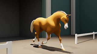 Horse Trot Animation Rendered [upl. by Renee]