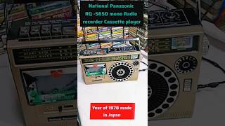 National Panasonic tape recorder RQ565D 3 band Radio 2in1 1978s in Japanaudiorecorderoldradio [upl. by Shipley609]