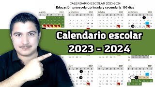 Calendario escolar 2023  2024  Anteproyecto [upl. by Barthol568]