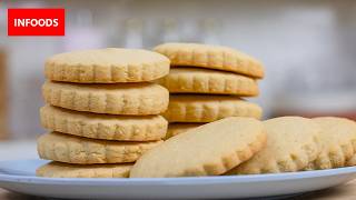 Vanilla Cookies Recipe  How to Make Vanilla Cookies  Infoods [upl. by Palestine]