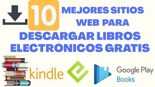 10 PAGINAS PARA DESCARGAR LIBROS ELECTRÓNICOS GRATIS EPUB [upl. by Anippesuig854]