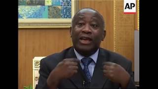 Gbagbo convenes cabinet for first time since crisis began interview [upl. by Nosnarb]