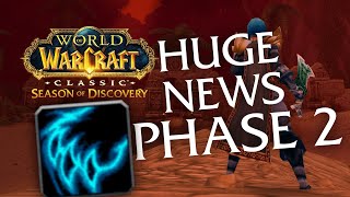 HUGE FERAL PHASE 2 NEWS  Season of Discovery  World of Warcraft [upl. by Marden371]