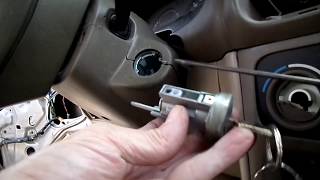 Corolla Prizm Ignition Lock Cylinder Removal [upl. by Virgilia519]