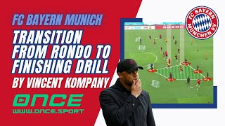 FC Bayern Munich  transition from rondo to finishing drill by Vincent Kompany [upl. by Bradan222]