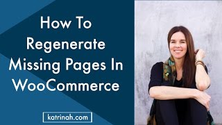 How To Regenerate Missing WooCommerce Pages [upl. by Hazmah]