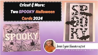 Cricut Made Create Two Spooky Cards Using Your Cricut Ink Blending and Stamping [upl. by Llerrud429]