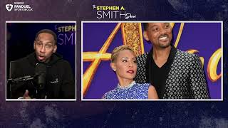 Stephen A Smith BEGS Jada Pinkett Smith to stop what she is doing to Will Smith [upl. by Corilla]