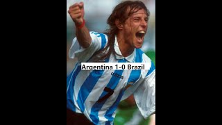 Claudio Caniggia GOAL against Brazil Worldcup 1990 Italy [upl. by Resarf]