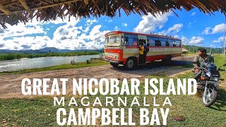 MAGARNALLA BRIDGE AND BEACH amp CAMPBELL BAY BAZAR  GREAT NICOBAR ISLAND [upl. by Sirtaeb807]