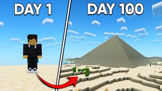 I Survived 100 Days of Desert Only Minecraft [upl. by Ladd22]