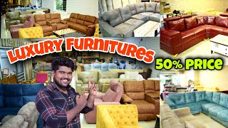 பாதி விலையில் chennai Biggest Furniture shop Luxury Sofas at Low Price💲 Altaj Furnitures [upl. by Thalia561]