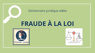 FRAUDE À LA LOI en droit international privé 🔤 [upl. by Irv]