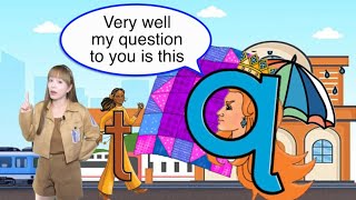 Qq Quarrelsome Queen and her Quiz  ABC Story Time with Miss Ana [upl. by Attayek]