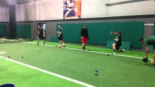 College and Pro Pitchers Weighted Ball Training  Driveline Baseball [upl. by Alger943]