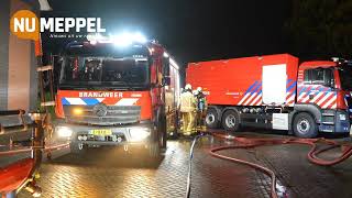 Explosies in woning achtergevel slaat uit het pand in Meppel [upl. by Cristabel]