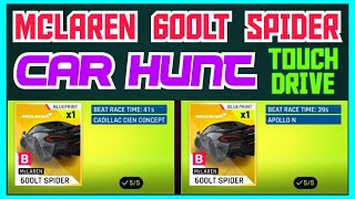 Asphalt 9  MCLAREN 600LT SPIDER  Car Hunt Touchdrive  Waterside [upl. by Nauaj]