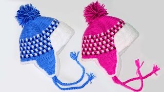 Шапка ушанка вязанная крючком crochet hat [upl. by Philbin]