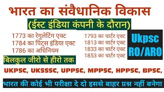 ukpsc समीक्षा अधिकारी परीक्षा 2023ROARO  स्नातक स्तरीय परीक्षा भारत का संवैधानिक विकास 01 [upl. by Afira426]