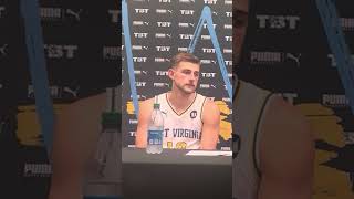 Erik Stevenson Points to Bob Huggins After Game Winner [upl. by Eednas]