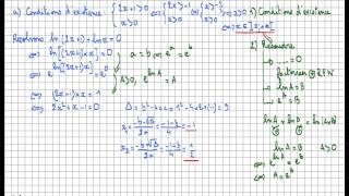 Fonction logarithme népérien  résoudre des équations avec des logarithmes  exercice niveau bac [upl. by Blayne]