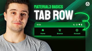 Swipeable Tab Rows  UX With Material3 [upl. by Siravat]