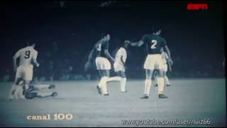 Canal 100  Cruzeiro 6 x 2 Santos  1 jogo  Final Taça Brasil  1966 [upl. by Yelsel]