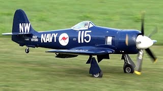 BEST SOUNDING RC PLANE EVER  SEA FURY WITH HUGE PROP [upl. by Chenay]