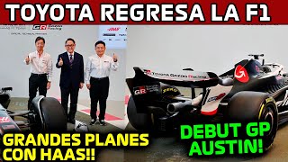 ULTIMA HORA EL GIGANTE REGRESA TOYOTA LLEGA a LA F1 con HAAS [upl. by Cristin180]