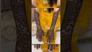 Beautiful Bridal Mehndi Designs ✨🥰 shorts bridalmehndi subscribe💕 [upl. by Ameluz134]