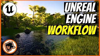 UNREAL ENGINE RIVER ENVIRONMENT with WATER SYSTEM [upl. by Ennaesor]