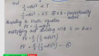 FSc 1st yearCh03 Derivation of Boyles amp Charles law from KMT [upl. by Occir]