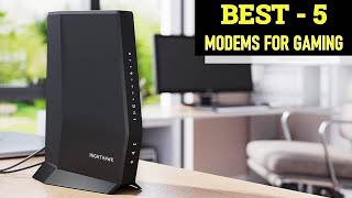 TOP 5 Best Modems for Gaming in 2025 [upl. by Ayokal575]