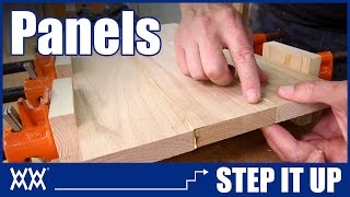 Need Wide Boards How to make panels by edge joining lumber  STEP IT UP Woodworking [upl. by Wolfson]