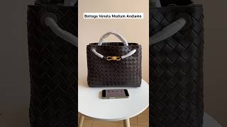 Bottega Veneta Medium Andiamo Top Handle Bag in Supple Intrecciato Leather with Signature Knot bag [upl. by Yerac]