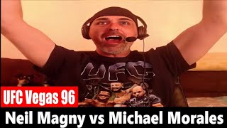 UFC Vegas 96 Michael Morales TKOs Neil Magny LIVE REACTION [upl. by Mirelle]