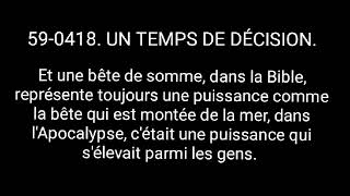 🎙 Le SaintEsprit Élèvera lEglise  Rev William Marrion Branham 🔥 [upl. by Tim]