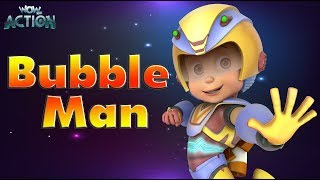 Vir The Robot Boy  Bubble Man  3D Action shows for kids  WowKidz Action [upl. by Elttil]