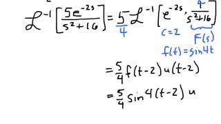 Inverse Laplace Transforms  Step Functions [upl. by Justina]