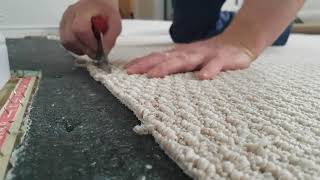 How to seam together carpet [upl. by Dagley]