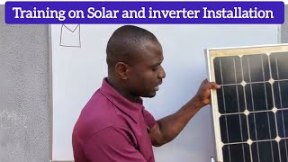 Training on solar and inverter Installation solarenergy solarpanel [upl. by Lauraine844]