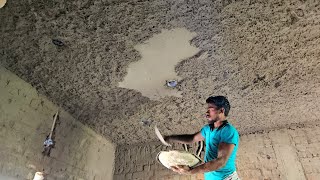 Plastering TechniquesLiving Hall Roof Ceiling Properly Plastering with CementCeiling Plastering [upl. by Eselrahc]