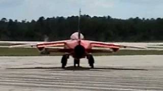 Folland Gnat start up Tallahassee Airfest May09 EAA [upl. by Aker719]