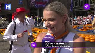 Olympisch medaillewinnaars Lisanne en Maartje gehuldigd tussen de kazen [upl. by Yessydo]