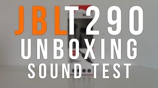 JBL T290  UNBOXING amp SOUND TEST [upl. by Kinnie]